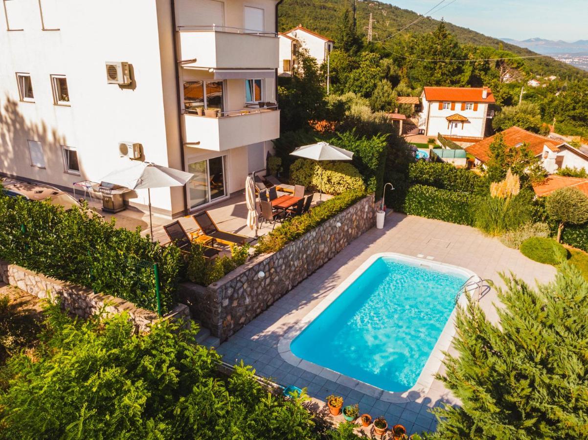 Pool Apartment Maurina Opatija With Sea View Ičići エクステリア 写真